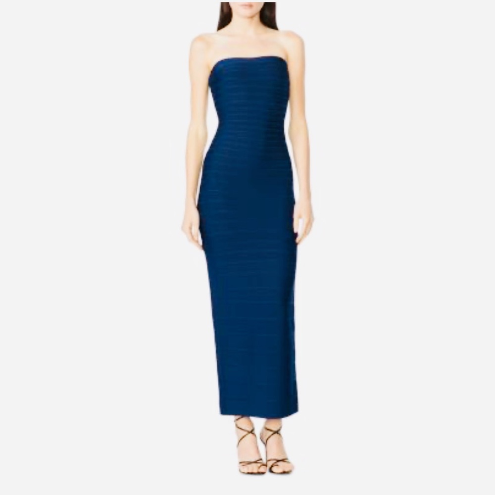 ✨Herve Leger NWT Stunning Classic Blue iconic bandage gown✨
